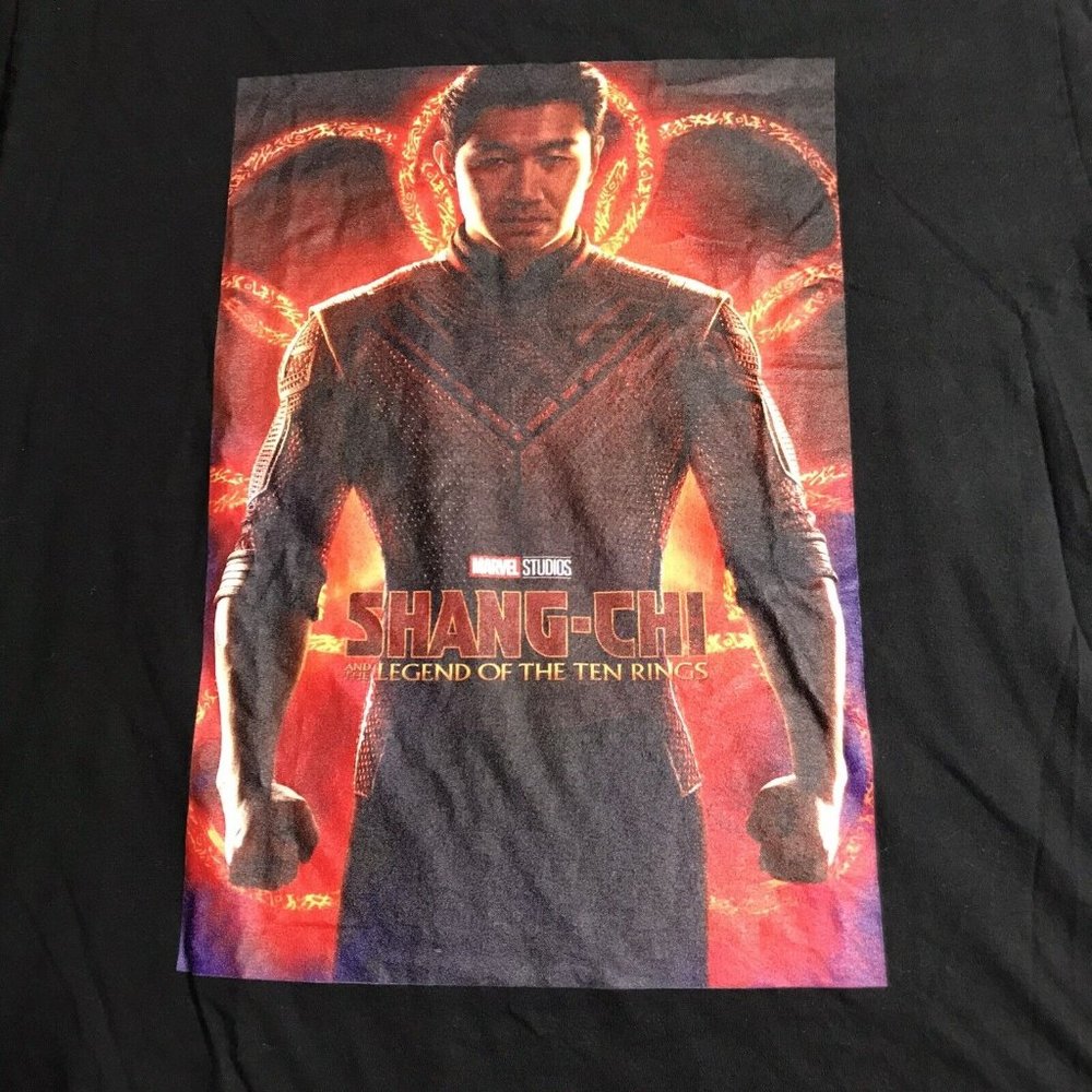Men's Marvel Shang-Chi and the Legend of the Ten Rings Action Poster T-Shirt XL